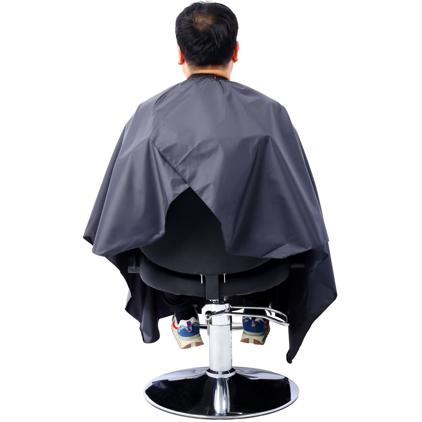 Hair Salon Chair Styling Heavy Duty Hydraulic Pump Barber Chair Beauty Shampoo Barbering Chair for Hair Stylist Women Man,with Barber Cape (Black)