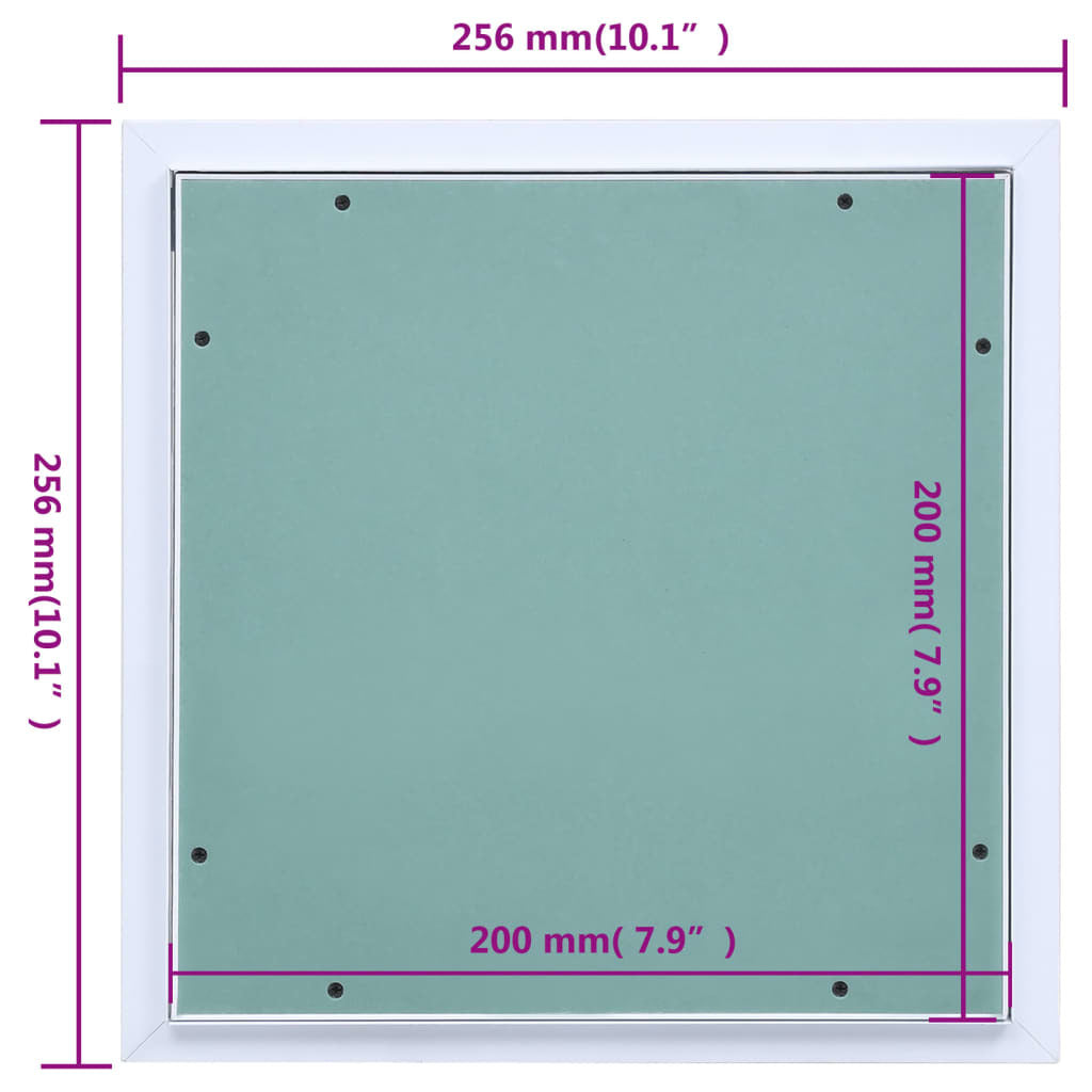 Access Panel with Aluminum Frame and Plasterboard 7.9"x7.9"