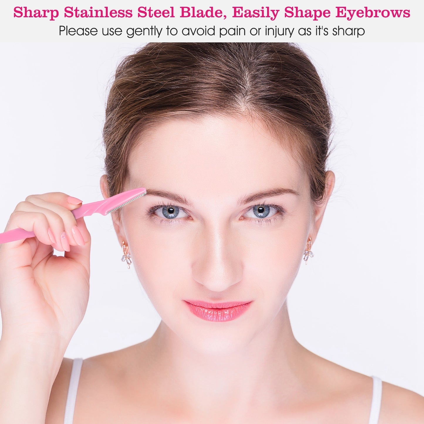 36pcs Women Eyebrow Razor Trimmer Facial Hair Remover Blade Safety Bikini Trimmer Shaper Shaver
