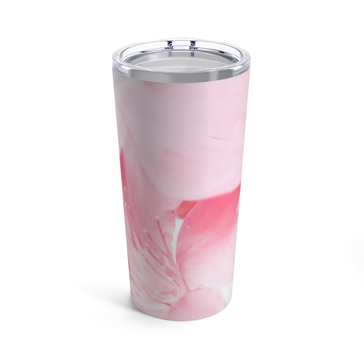 Insulated Tumbler 20oz, Pink Flower Bloom, Peaceful Spring Nature