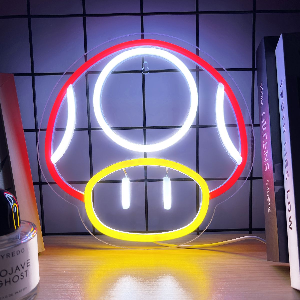 1pc Vibrant Backboard LED Neon Light - Line Switch Control, 5V USB Powered, Effortless Setup for Cozy Ambiance