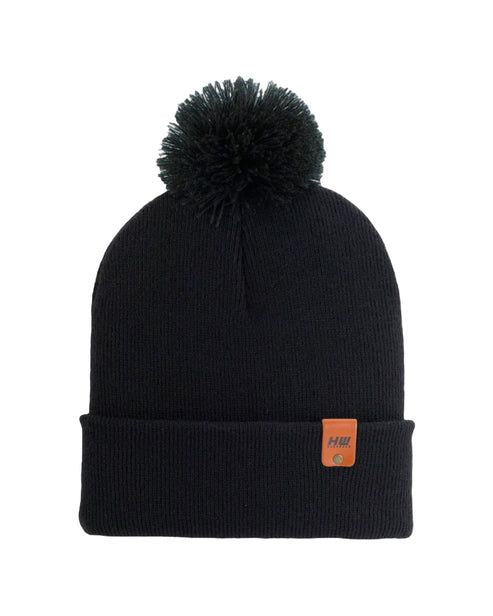 HAAKWEAR Pom Pom Beanie - Made in USA - Black