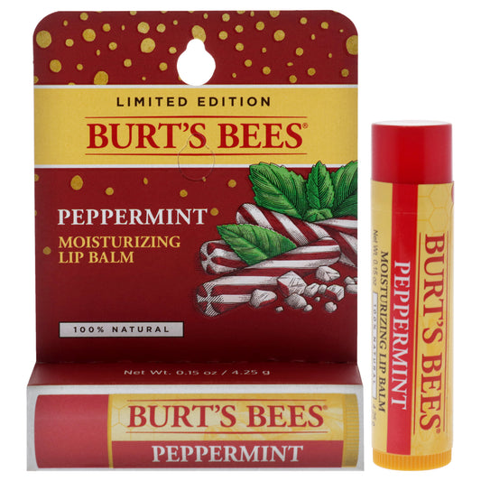 Peppermint Moisturizing Lip Balm Blister by Burts Bees for Unisex - 0.15 oz Lip Balm