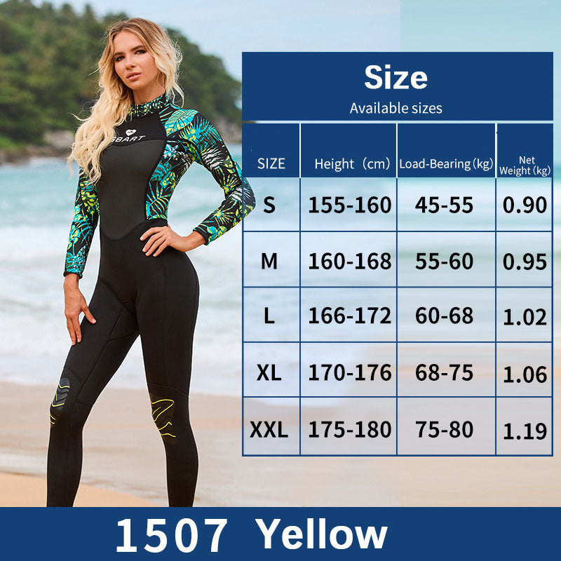 3mm Wetsuit Women's One Piece Surfing Spearfishing Swimsuits Jumpsuit Padded Scuba Diving Triathlon Wet Suit