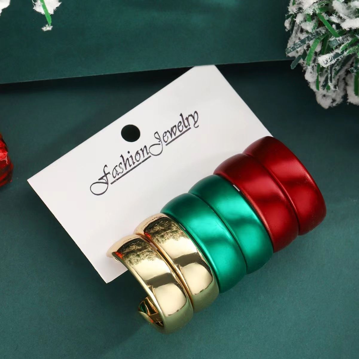 Colorful Statement Hoop Earrings -  Bold and Fashionable Accessories for Women