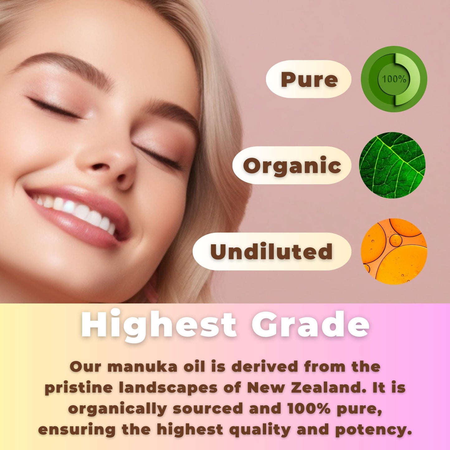 Organic Manuka Oil 1 fl oz Therapeutic Grade Manuka Honey Oil Manuka Honey Essential Oil Medical Grade Manuka Oil Organic Essential Oil for Skin