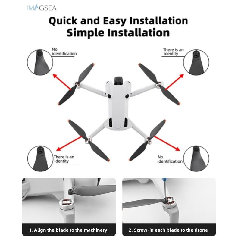 Mini 4 Pro Propeller Guard with 8-pack Propeller Replacement Blades for DJI Mini 4 Pro Accessories