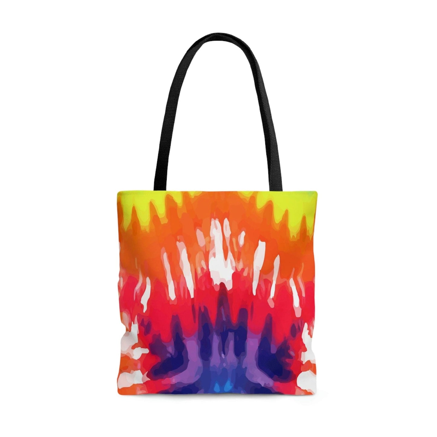 Canvas Tote Bag, Psychedelic Rainbow Tie Dye