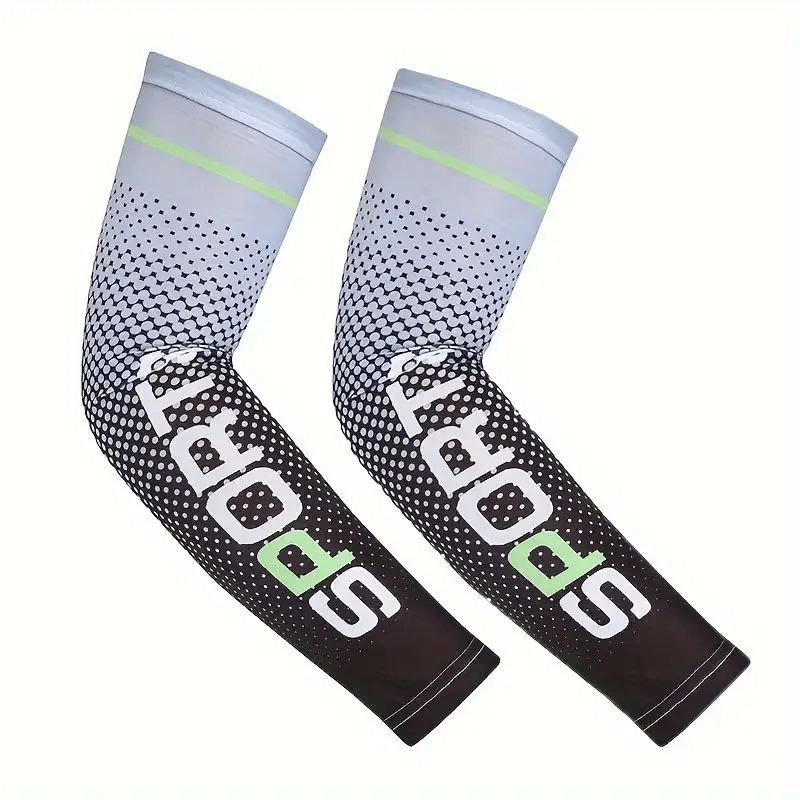 Compression Arm Sleeves UV Sun Protection Arm Sleeves Sports Cooling Sleeves Men Women Cooling Compression Sleeves41.5cm*8.5cm