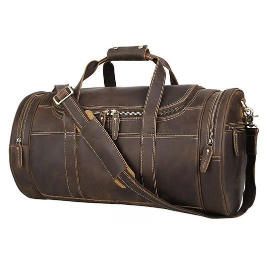 The Wainwright Weekender | Round Vintage Leather Weekender