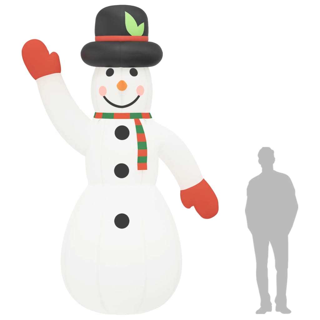 Christmas Inflatable Snowman with LEDs 145.7"