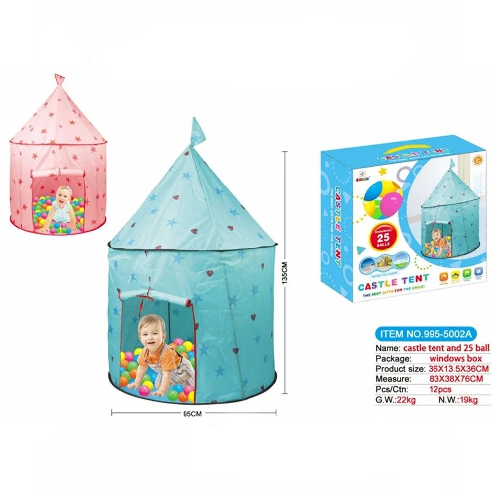 Kids Princess Tent, Children Play Princess Tent, Indoor Fabric Playhouse for Children Ages 3+