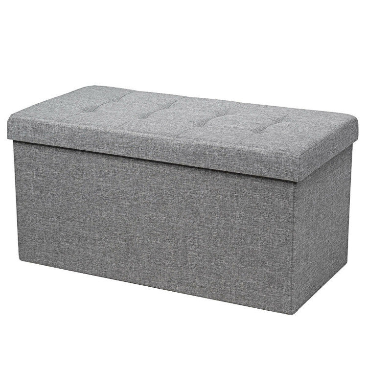 31.5 Inch Storage Ottoman Footrest with Removable Storage Bin