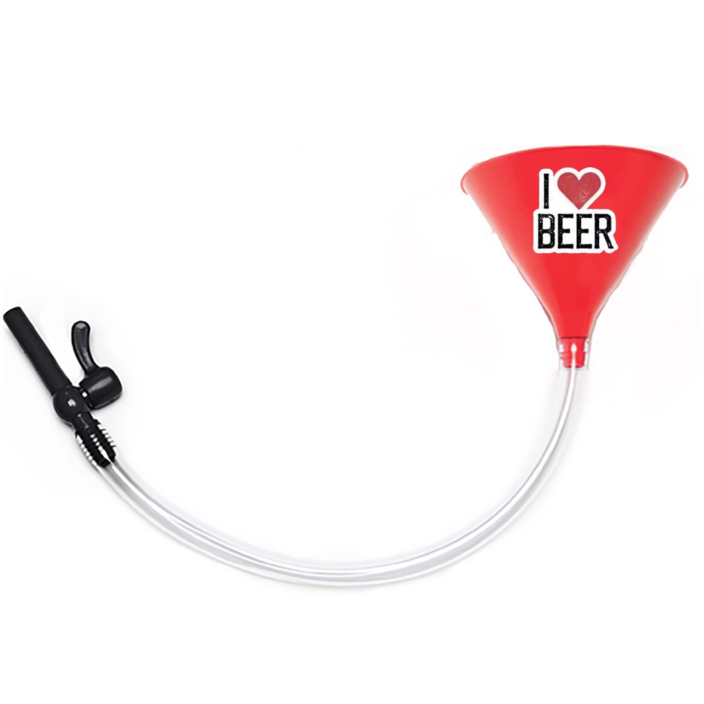 I Love Beer - Beer Bong Funnel with Valve