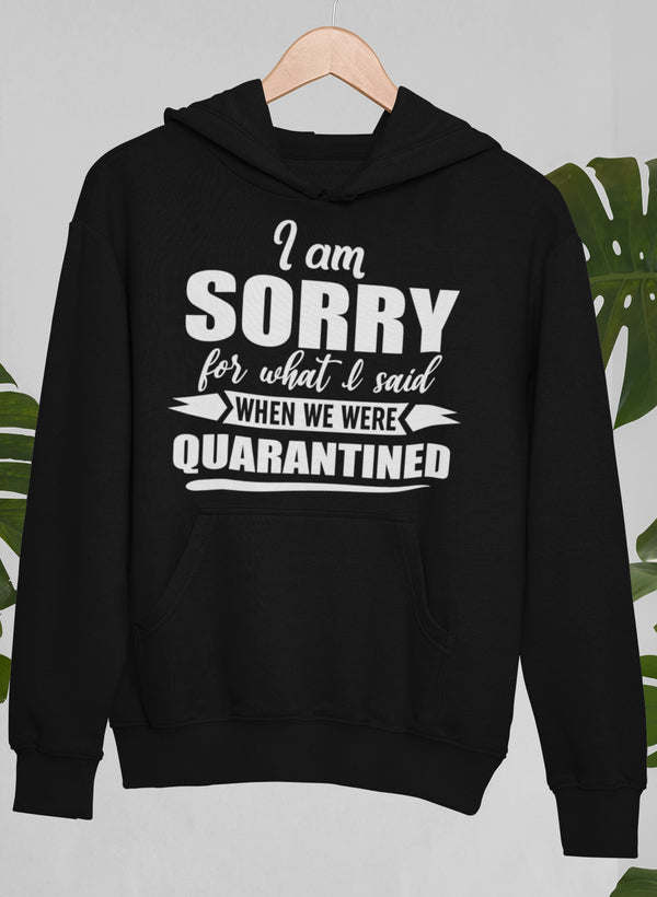 I Am Sorry For What I Said When We Were Quarantined Hoodie