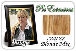 #24/27 Blonde Mix Pro Fringe Clip In Bangs