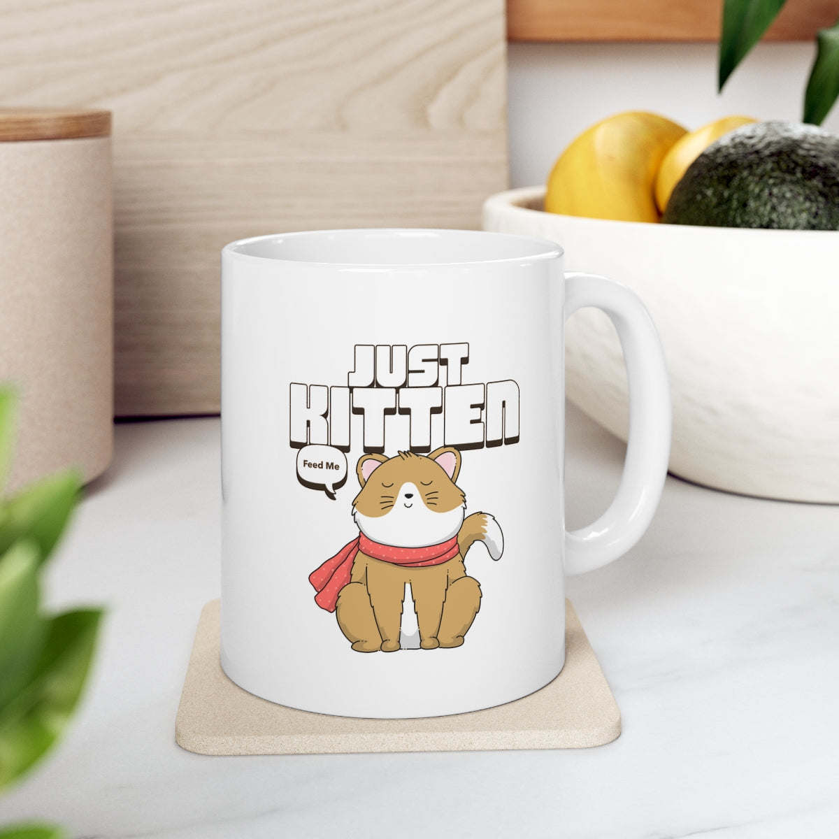 Just Kitten Cat Novelty Mug