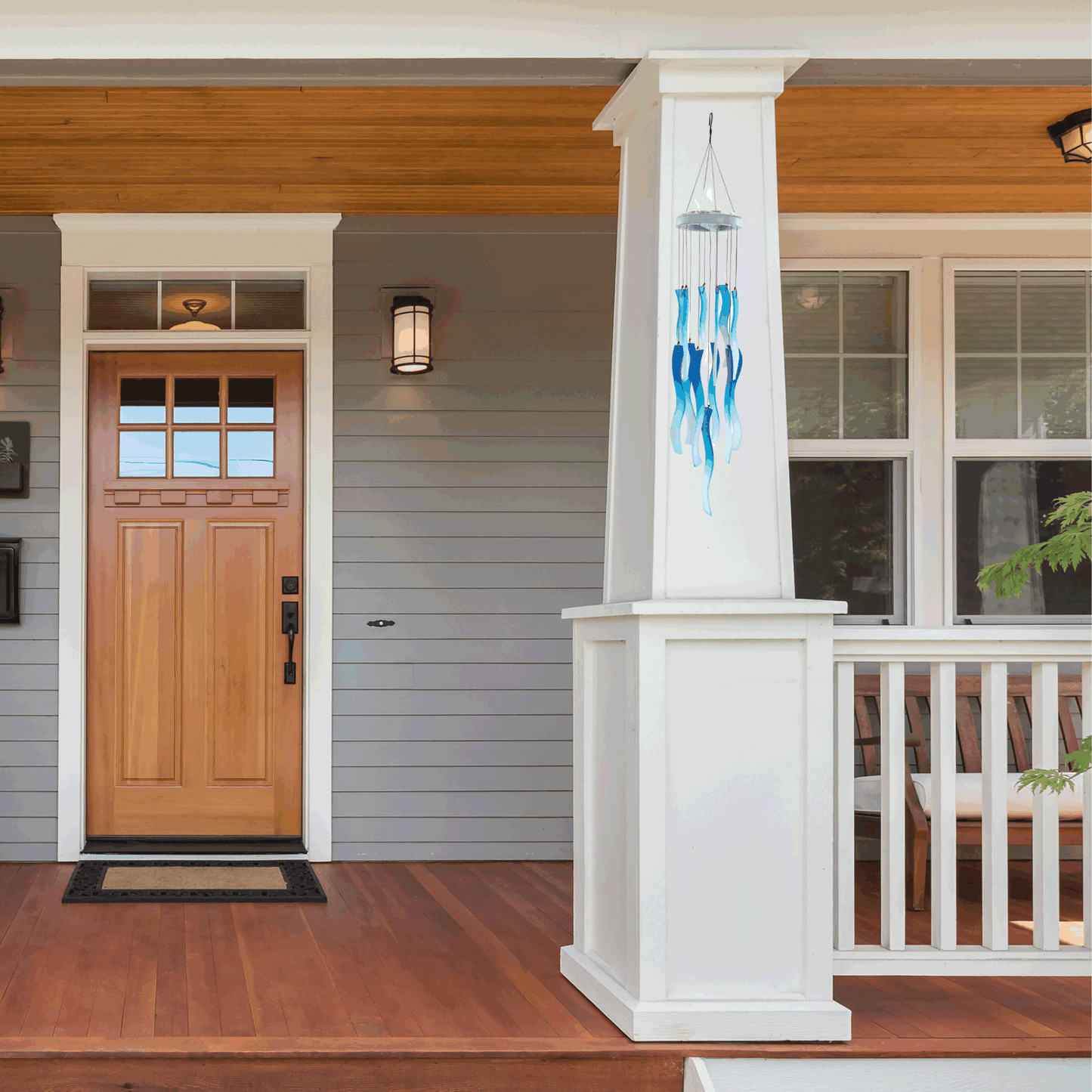 Memorial Sun Catcher Wind Chime Sympathy Gift Blue Waves Gifts in Memory of a Loved One