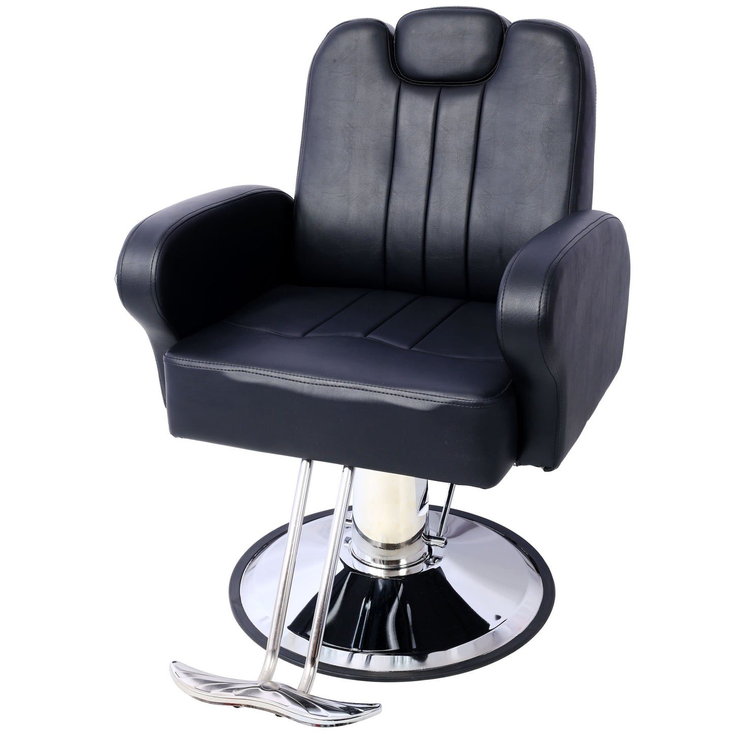 Artist hand Hair Stylist All Purpose Barber Chair for Barbershop Salon Chair,Heavy Duty Hydraulic Barber Chair Spa Furniture Shampoo Reclining Extra Wider Seat Beauty Hair Salon Equipment black