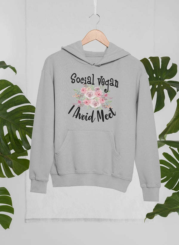 Social Vegan I Avoid Meet Hoodie