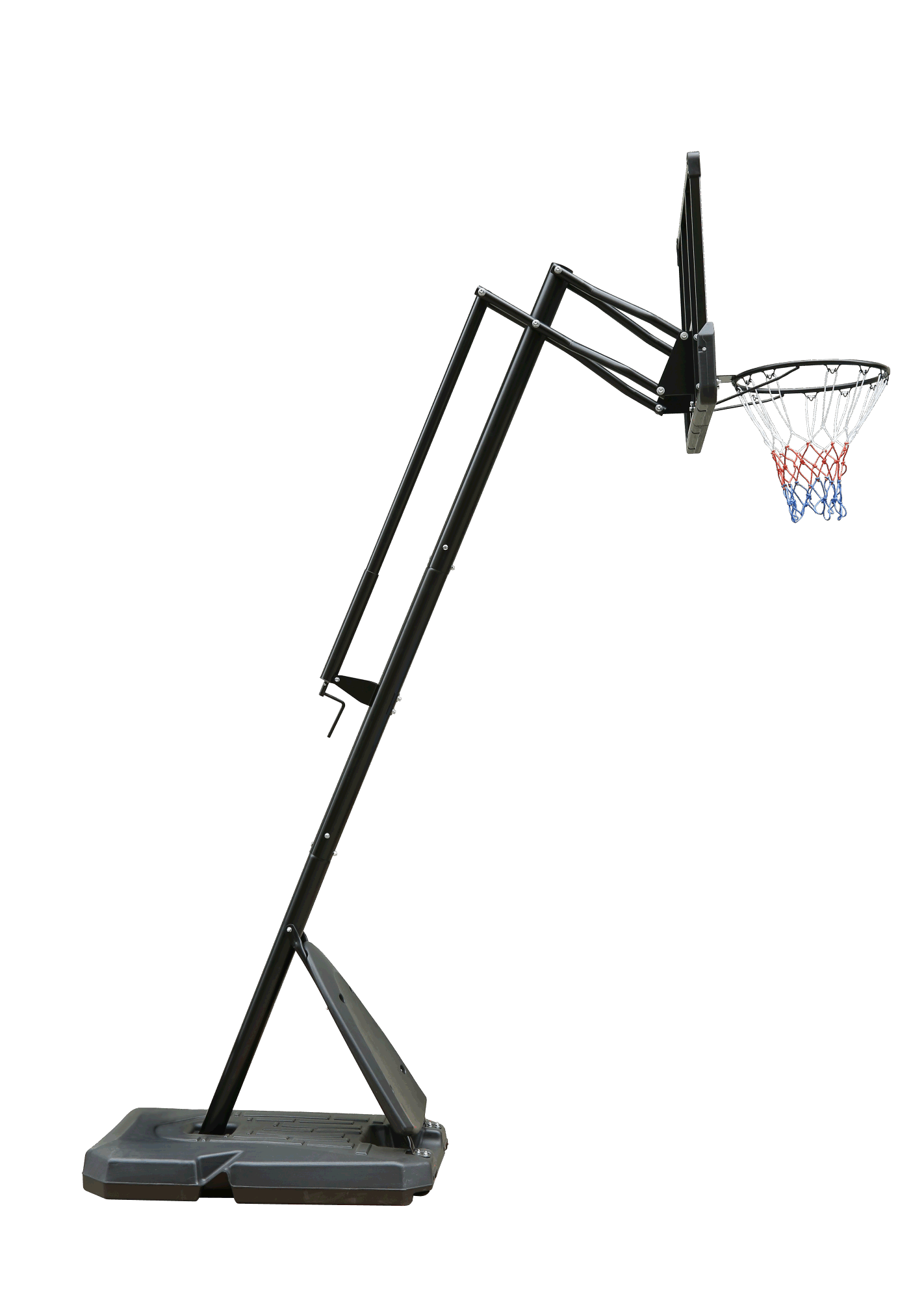 Use for Outdoor Height Adjustable 6 to 10ft Basketball Hoop 44 Inch Backboard Portable Basketball Goal System with Stable Base and Wheels