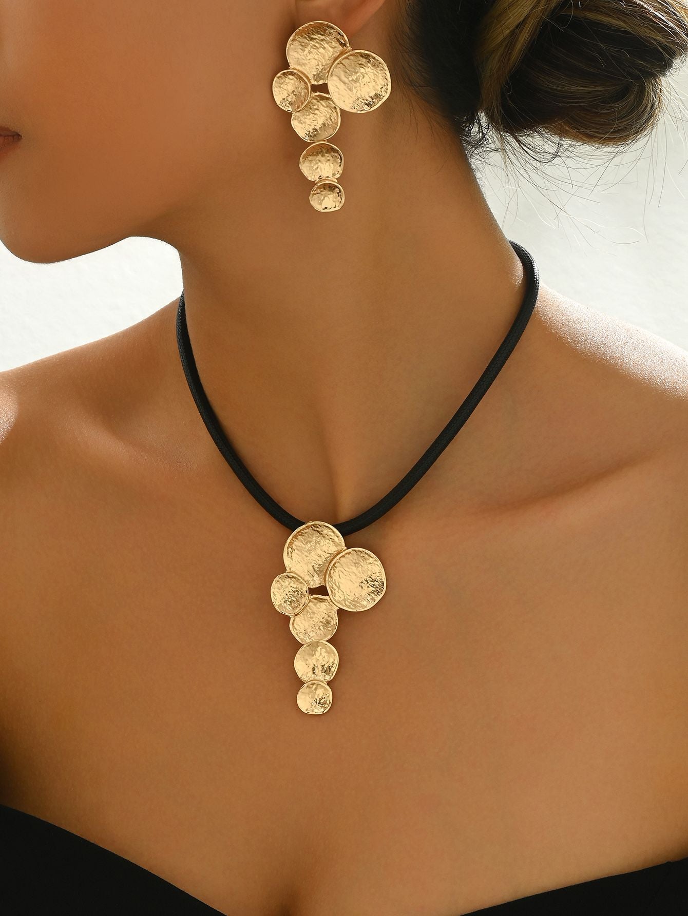 14K gold plated Golden Petals  Jewelry Set - Elegant and Timeless