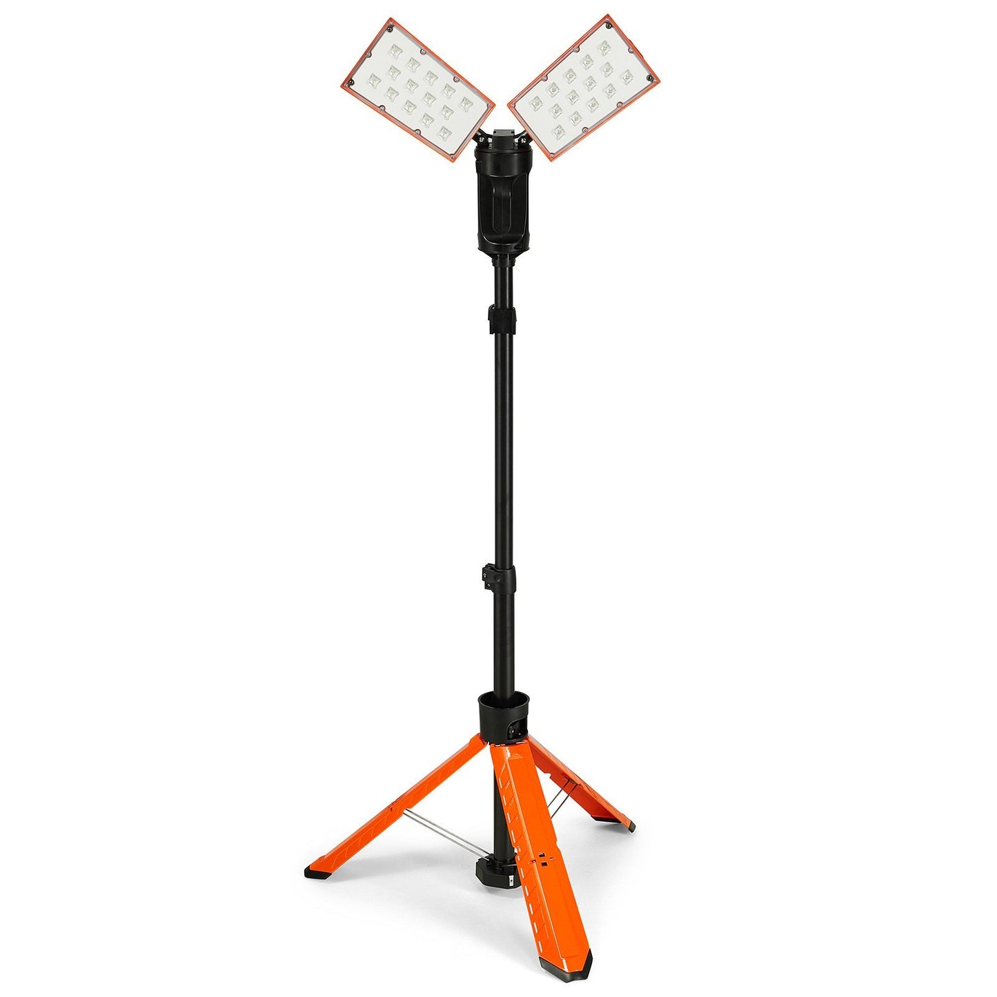 VEVOR Led Work Light, 2500 lm Led Light Stand, Work lights with stand, 27.6"-70" Adjustable, with Foldable Tripod Stand, Wireless Remote Control, Built-in rechargeable battery, Temperature Cycling