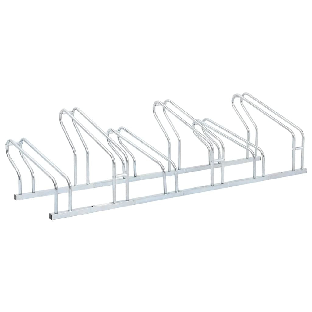 Bicycle Stand for 6 Bikes Floor Freestanding Galvanized Steel