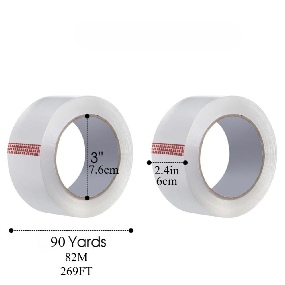 Clear Packing Tape, Heavy Duty Packaging Tape for Shipping Packaging Moving Sealing, 2.5 inches Wide, 90 Yards Per Roll