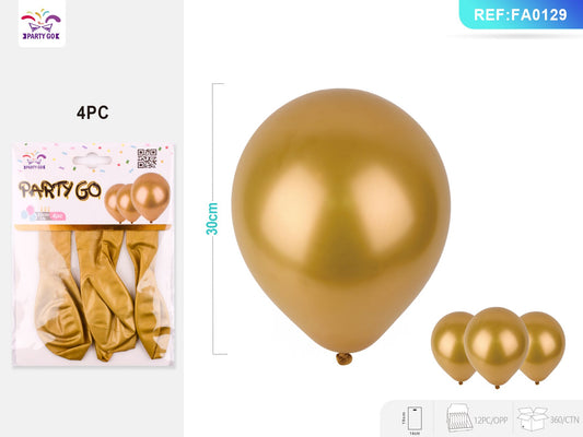 Golden party favor balloons 30cm* 48pcs