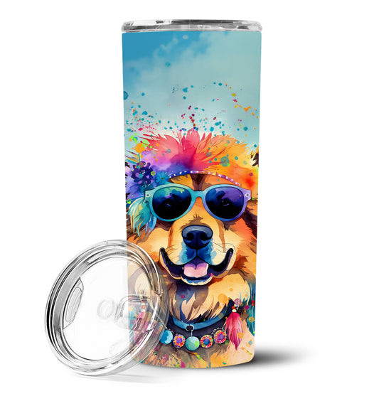 Chow Chow Hippie Dawg Stainless Steel Skinny Tumbler Vacuum Double Walled Reusable Insulated Tumbler Travel Cup for Coffee Cocktails Gift with Lid, 20 oz