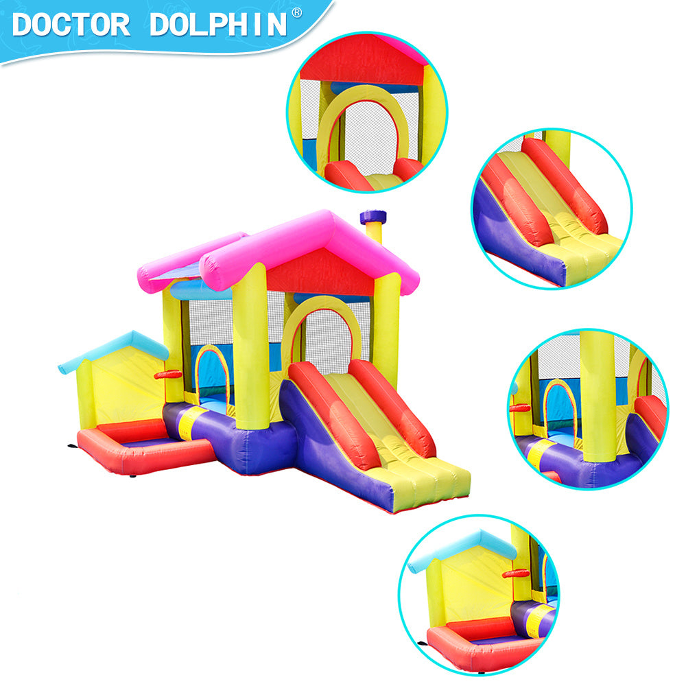 420D and 840D Inflatable Bounce House Bouncy House w/ Slide and 350W Blower