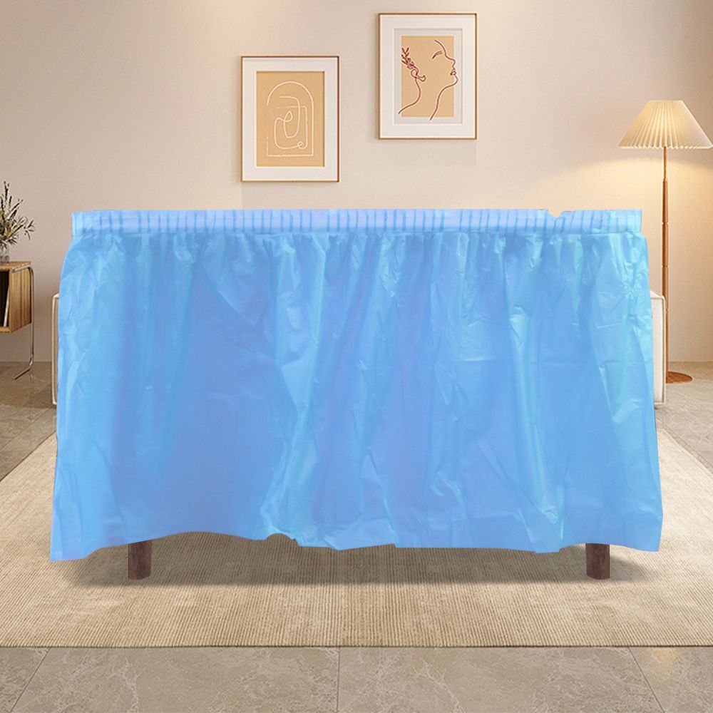 12 Pack Light Blue Tablecloths Disposable Tablecloths Light Blue Table Cloths for Parties Birthdays Graduations Restaurants Weddings Picnics426*73cm