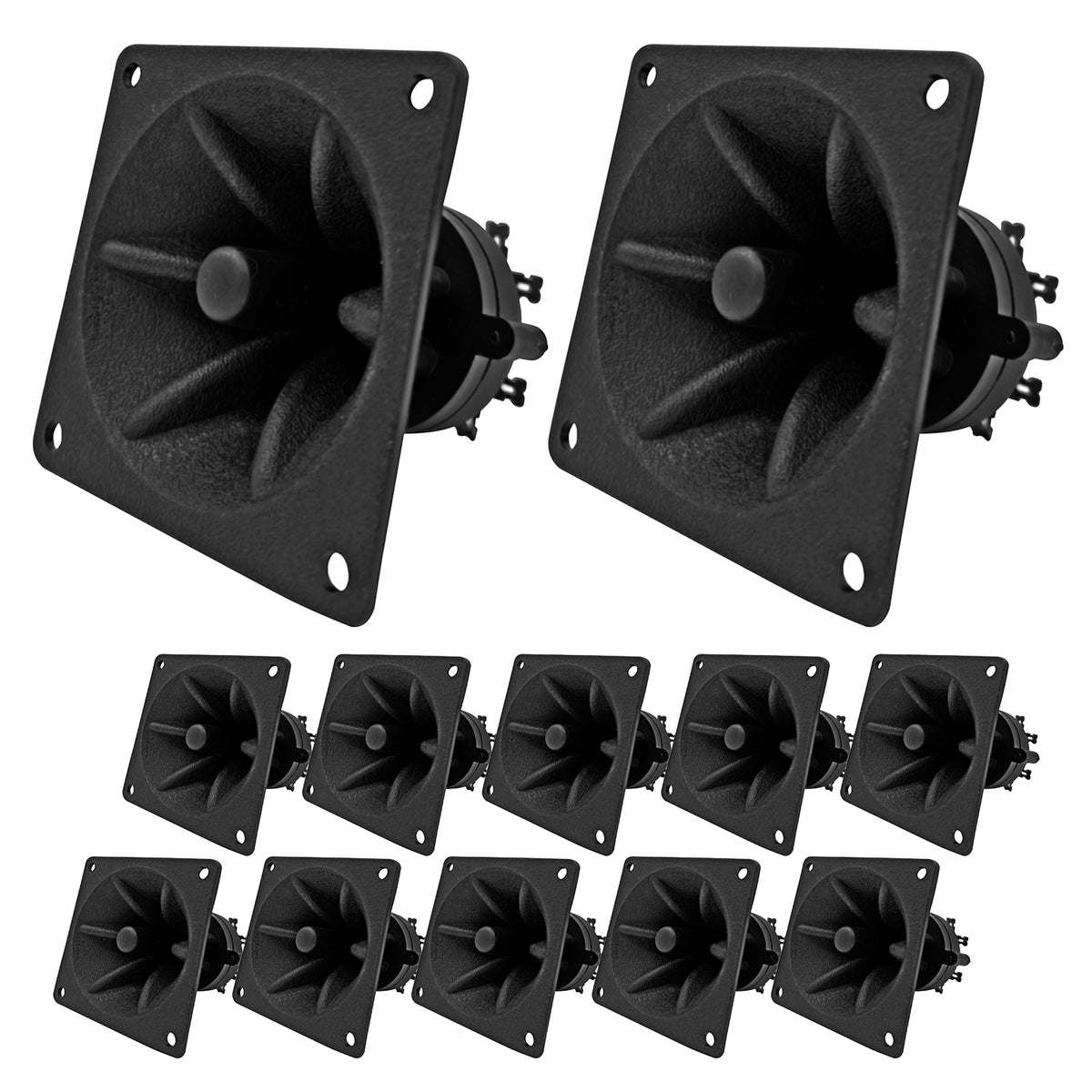 5 Core Tweeter 3.25\" x 3.25\" • 40W Max Component Square Driver • Piezo Horn Element Super Replacement DJ Tweeters • for Smooth Extended Frequency Response- TW 303 SQ