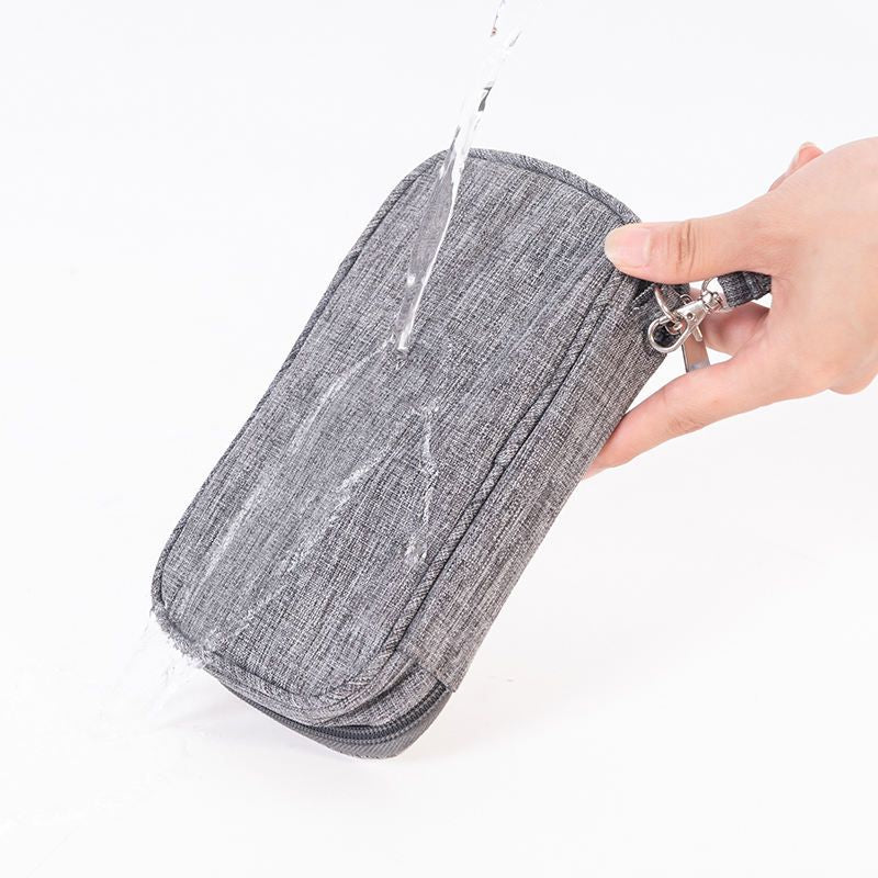 Travel Cable Organizer Bag, Electronic Accessories Case with Zipper, Portable Electronic Storage Bag, for Cord Phone Charger Flash Drive Phone SD Card