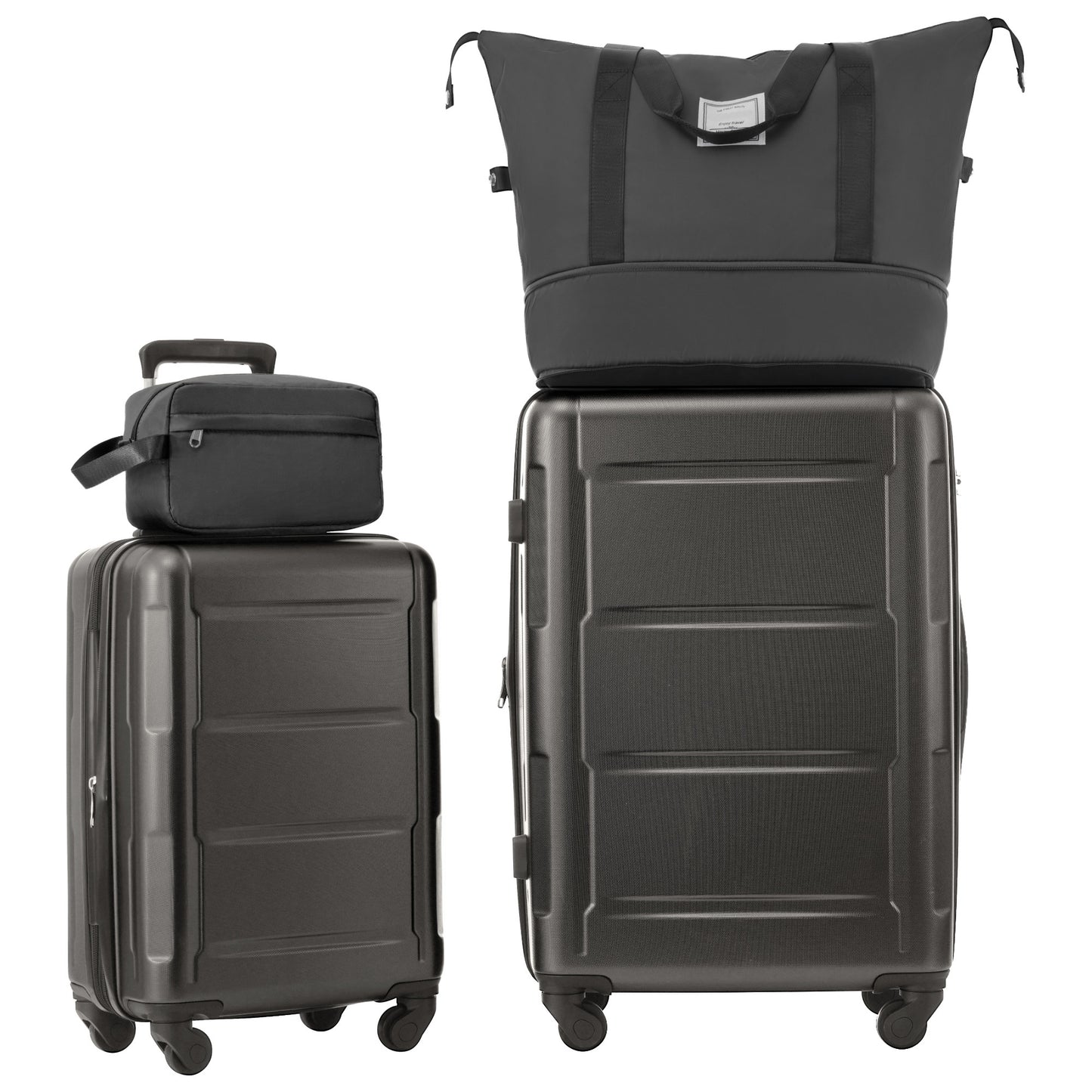 2 Piece Luggage Set with Bags Expanable Spinner Wheels ABS Lightweight Suitcase with TSA Lock 20inch+28inch