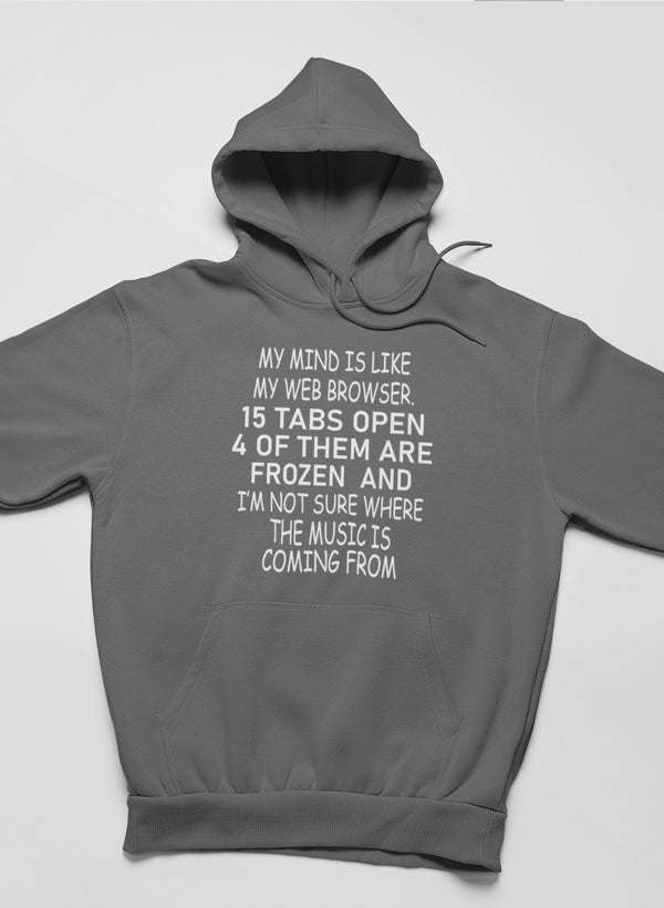 My Mind Is Like My Web Browser Hoodie