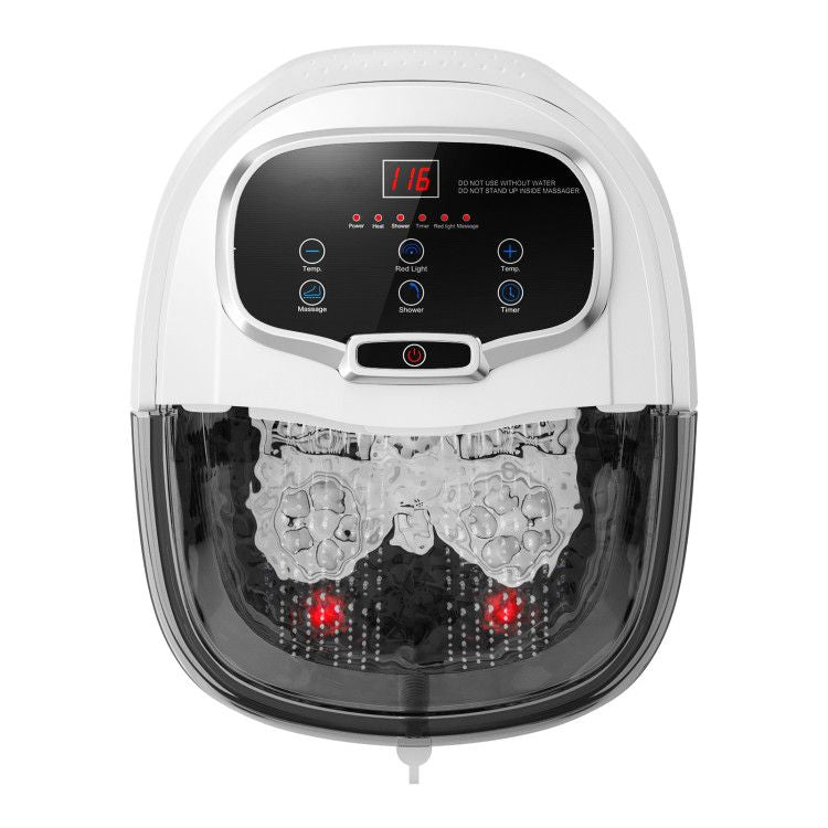 Portable All-In-One Heated Foot Spa Bath Motorized Massager