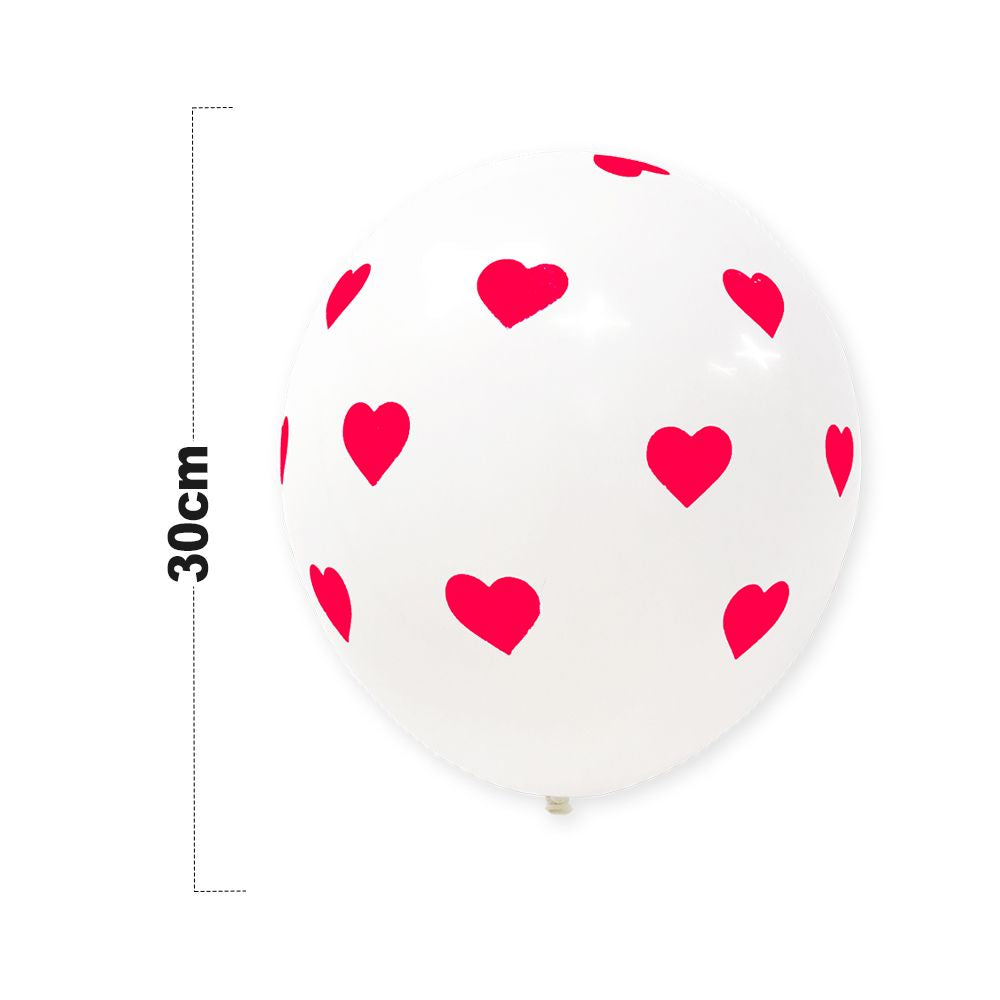 Vibrant Valentine Bowl - 30cm - 72pcs Pink, Red & White Plastic Bowl - Perfect for Parties, Events & Romantic Celebrations