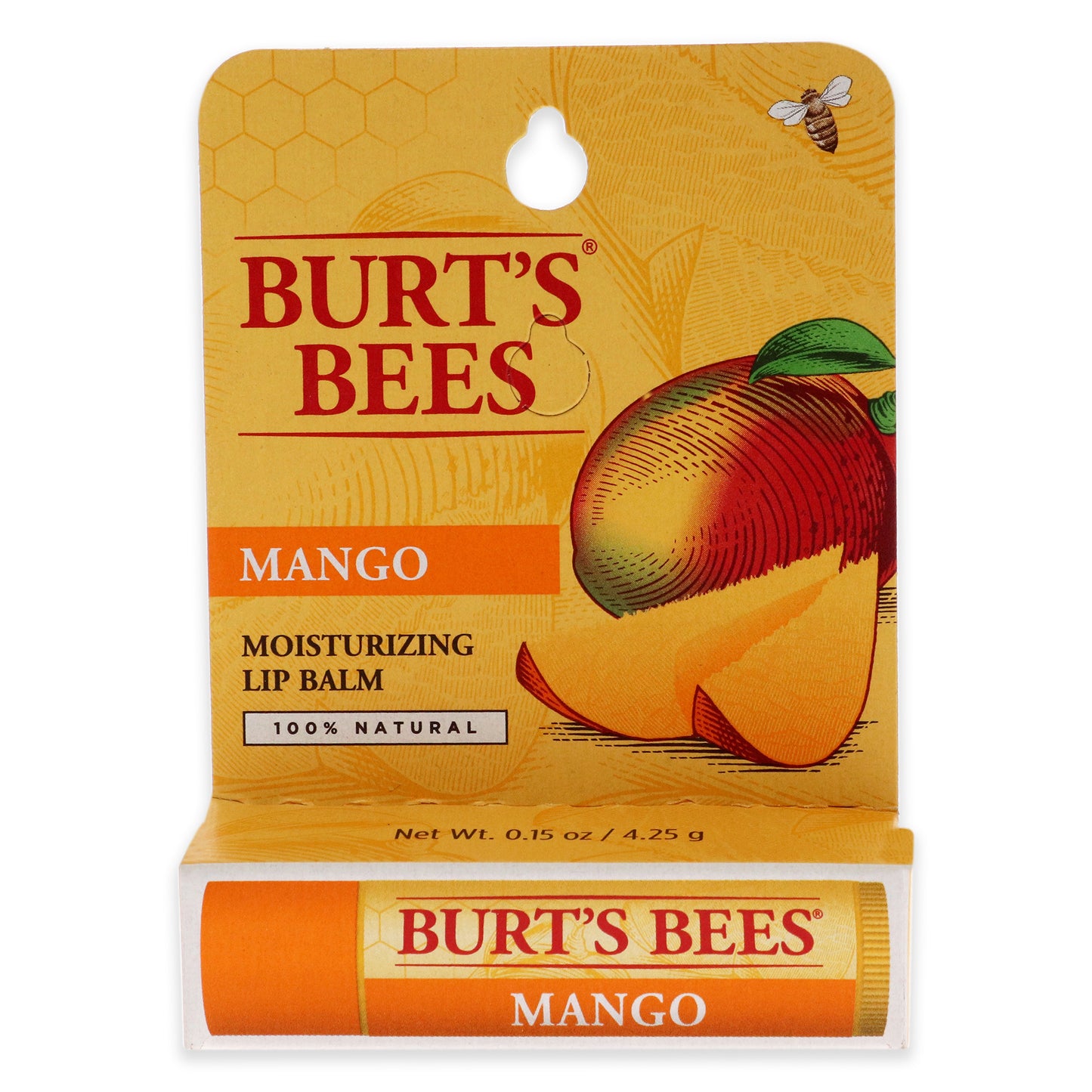 Mango Moisturizing Lip Balm Blister by Burts Bees for Unisex - 0.15 oz Lip Balm