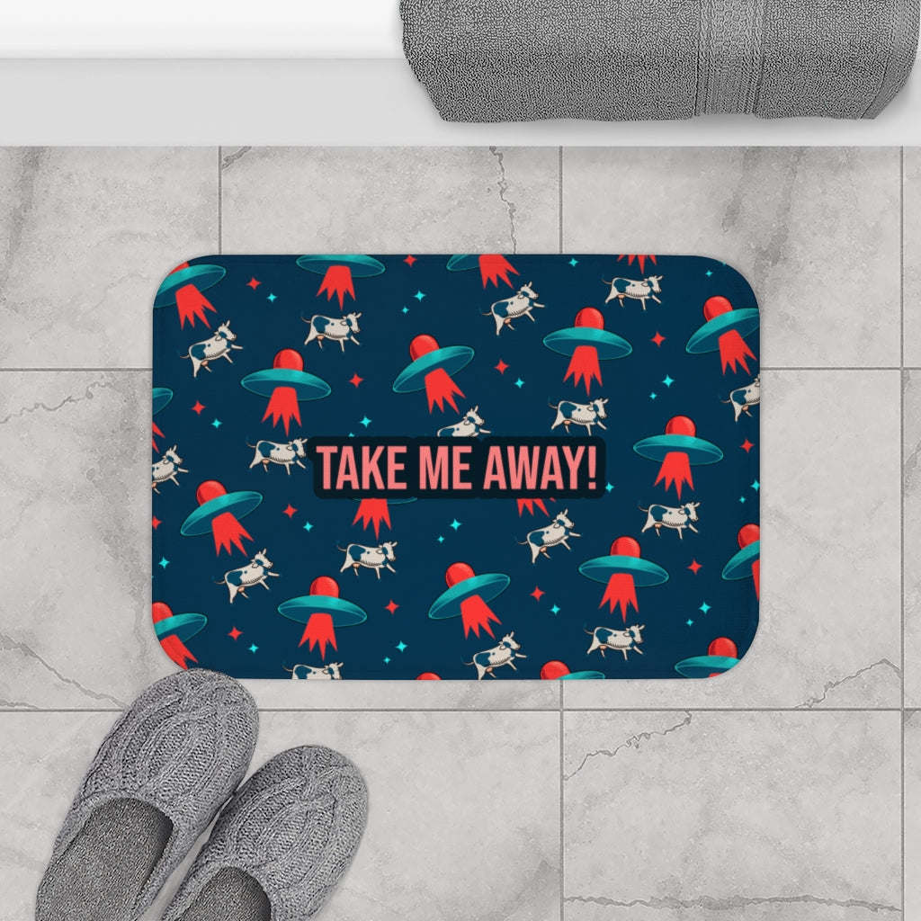 Aliens & Cows Bath Mat Home Accents