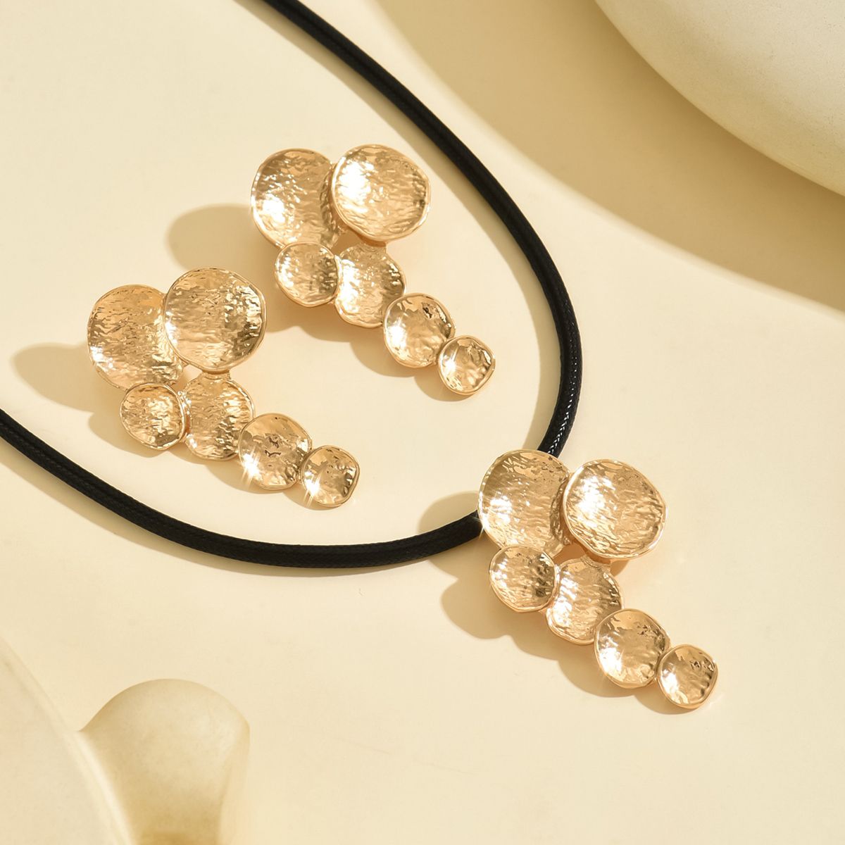 14K gold plated Golden Petals  Jewelry Set - Elegant and Timeless