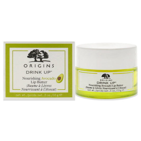 Drink Up Nourishing Avocado Lip Butter by Origins for Unisex - 0.5 oz Lip Balm