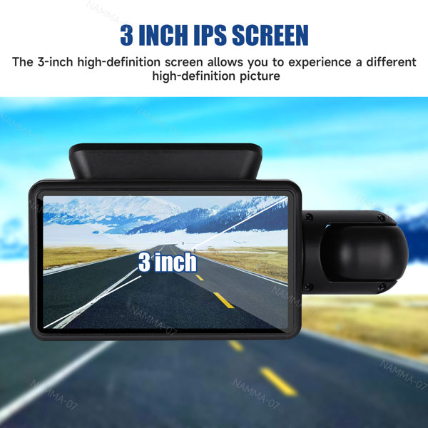 1080P Dual Lens Car DVR Dash Cam Video Recorder G-Sensor Front and Rear Camera