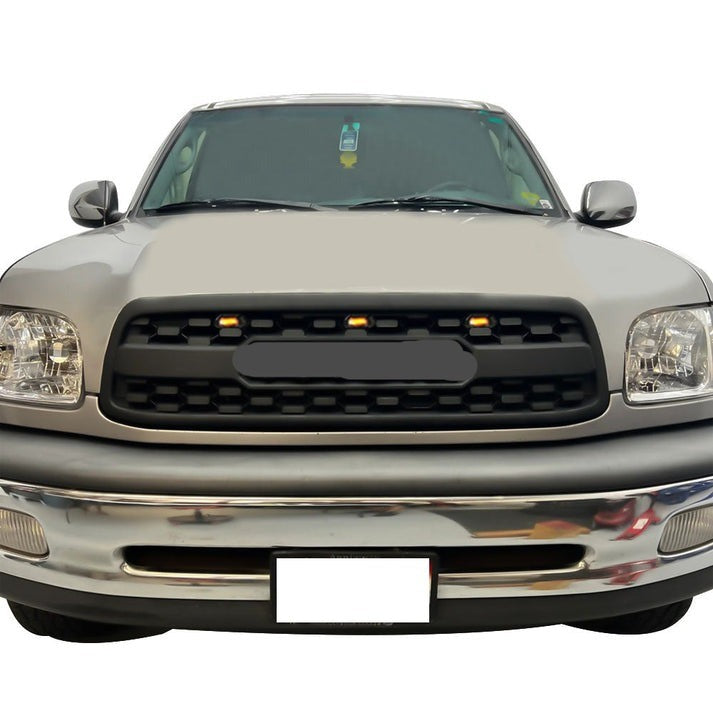 Front Gril For 1st Gen 2000 2001 2002 Toyota Tundra TRD Pro Grill With Letters Matte Black