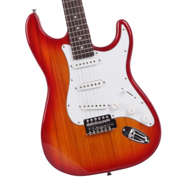 Rosewood Fingerboard Electric Guitar Sunset Red