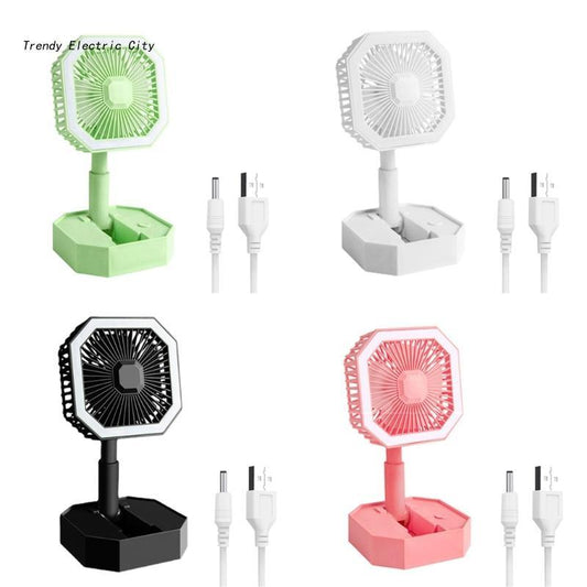 Small Desk Multifunctional Sturdy Table Fans with 2 Speeds for Bedroom Office