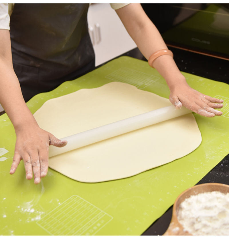 Non-Stick Silicone Dough Rolling Mat Sheet, Kneading Rolling Baking Pad with Measurement Scale Pastry Baking Mat Tool