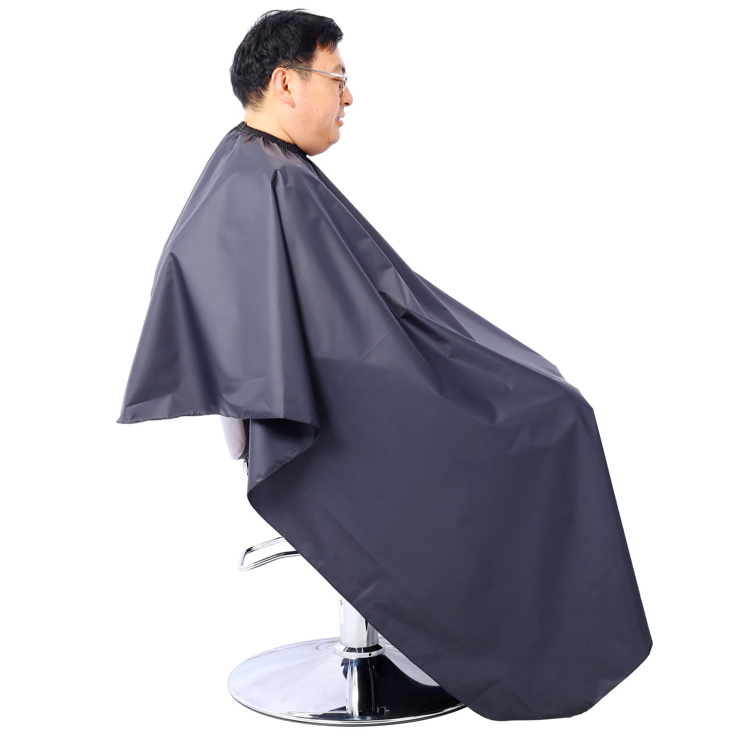 Hair Salon Chair Styling Heavy Duty Hydraulic Pump Barber Chair Beauty Shampoo Barbering Chair for Hair Stylist Women Man,with Barber Cape (Black)