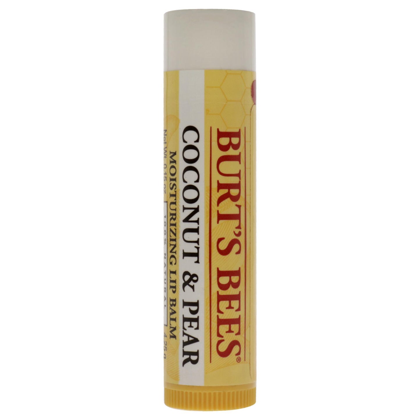 Coconut and Pear Moisturizing Lip Balm by Burts Bees for Unisex - 0.15 oz Lip Balm